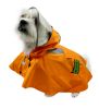 Clear View Poncho Raincoat with Reflective Stripes
